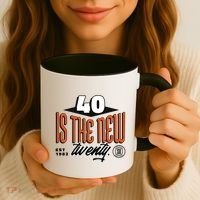 40 Is The New Twenty 40th Birthday Gift Coffee Mug thumb 3