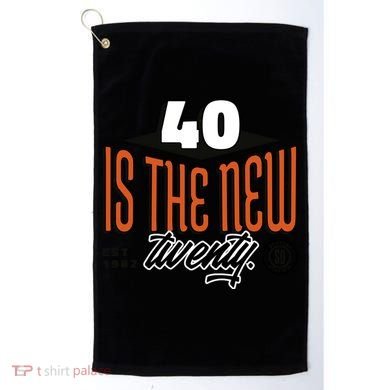 40 Is The New Twenty 40th Birthday Gift Golf Towel