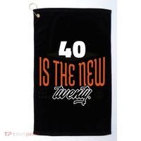 40 Is The New Twenty 40th Birthday Gift Golf Towel thumb 0