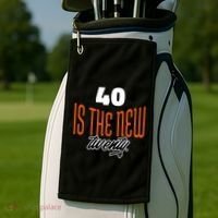 40 Is The New Twenty 40th Birthday Gift Golf Towel thumb 2