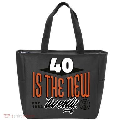 40 Is The New Twenty 40th Birthday Gift Tote Bag
