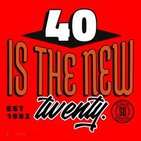 40 Is The New Twenty 40th Birthday Gift Santa Hat thumb 1