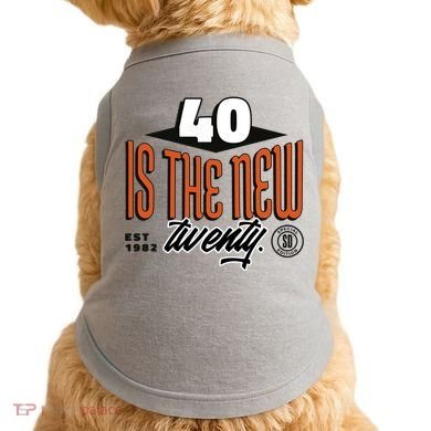 40 Is The New Twenty 40th Birthday Gift Doggie Tank