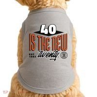 40 Is The New Twenty 40th Birthday Gift Doggie Tank thumb 0