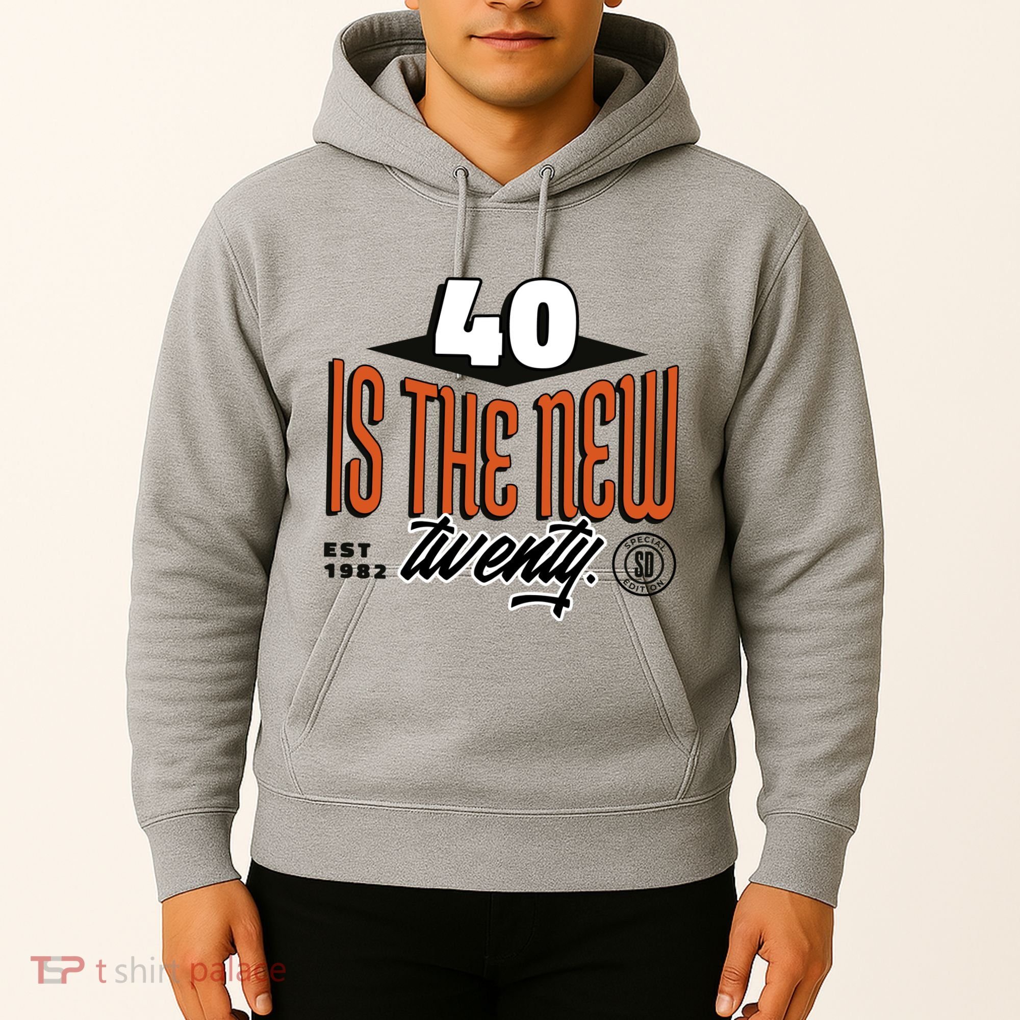 40 Is The New Twenty 40th Birthday Gift Hoodie