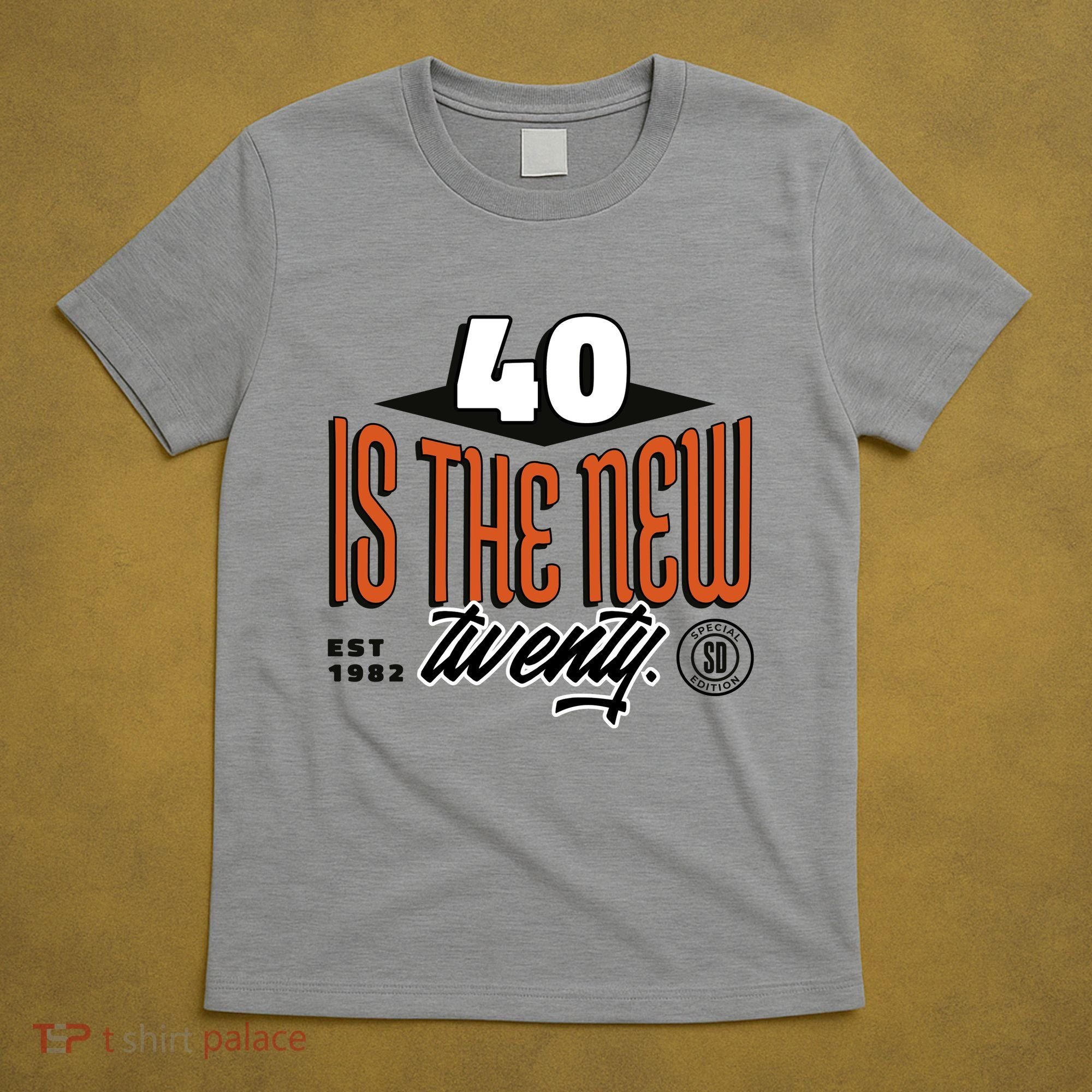 40 Is The New Twenty 40th Birthday Gift T-Shirt