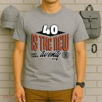 40 Is The New Twenty 40th Birthday Gift T-Shirt thumb 6