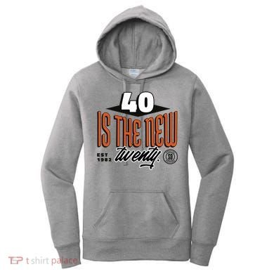 40 Is The New Twenty 40th Birthday Gift Women's Hoodie