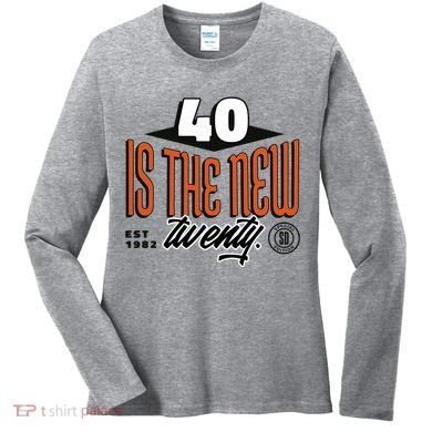 40 Is The New Twenty 40th Birthday Gift Women's Long Sleeve Shirt