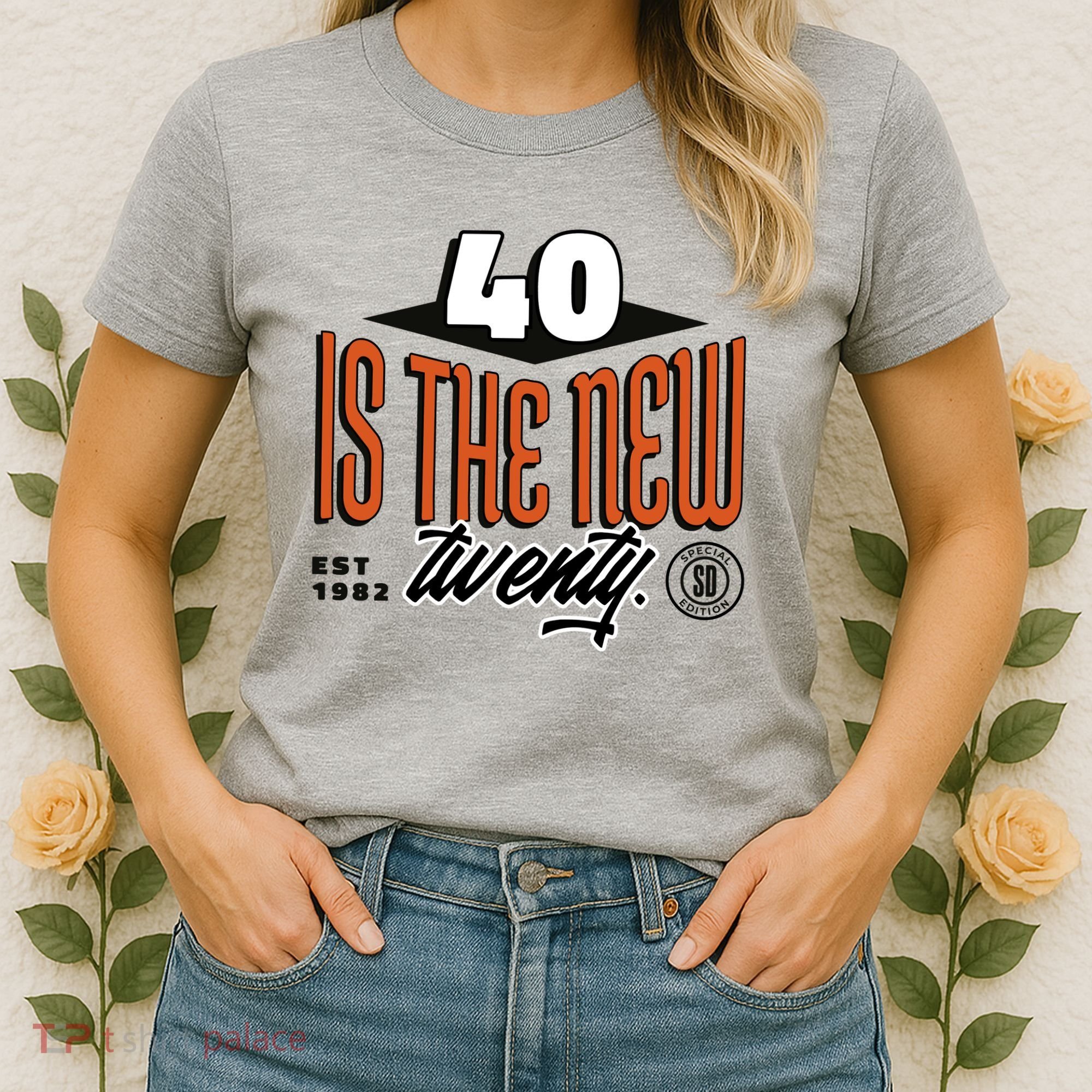 40 Is The New Twenty 40th Birthday Gift Women's T-Shirt