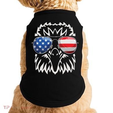 4th July American Eagle Flag Independence Day Doggie Tank