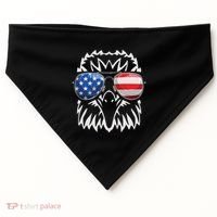 4th July American Eagle Flag Independence Day USA-Made Doggie Bandana thumb 0