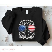 4th July American Eagle Flag Independence Day Sweatshirt thumb 2