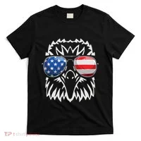 4th July American Eagle Flag Independence Day T-Shirt thumb 0