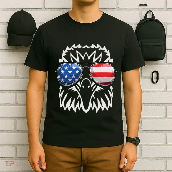 4th July American Eagle Flag Independence Day T-Shirt