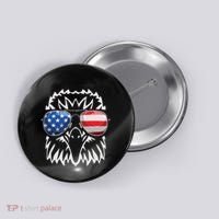 4th July American Eagle Flag Independence Day Button thumb 0