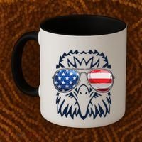4th July American Eagle Flag Independence Day Coffee Mug thumb 2