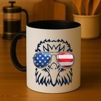 4th July American Eagle Flag Independence Day Coffee Mug thumb 4