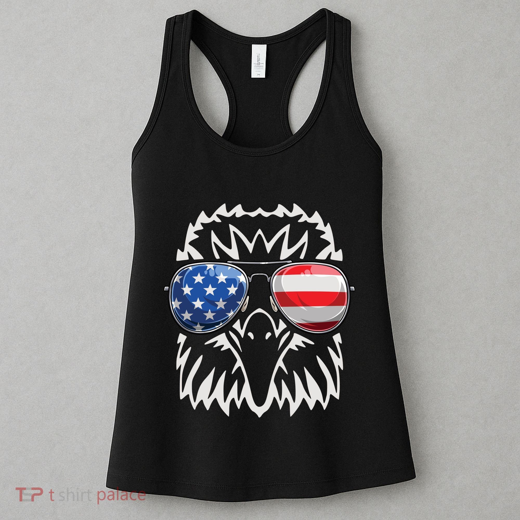 4th July American Eagle Flag Independence Day Women's Tank Top