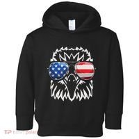 4th July American Eagle Flag Independence Day Toddler Hoodie thumb 0