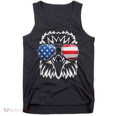 4th July American Eagle Flag Independence Day Tank Top