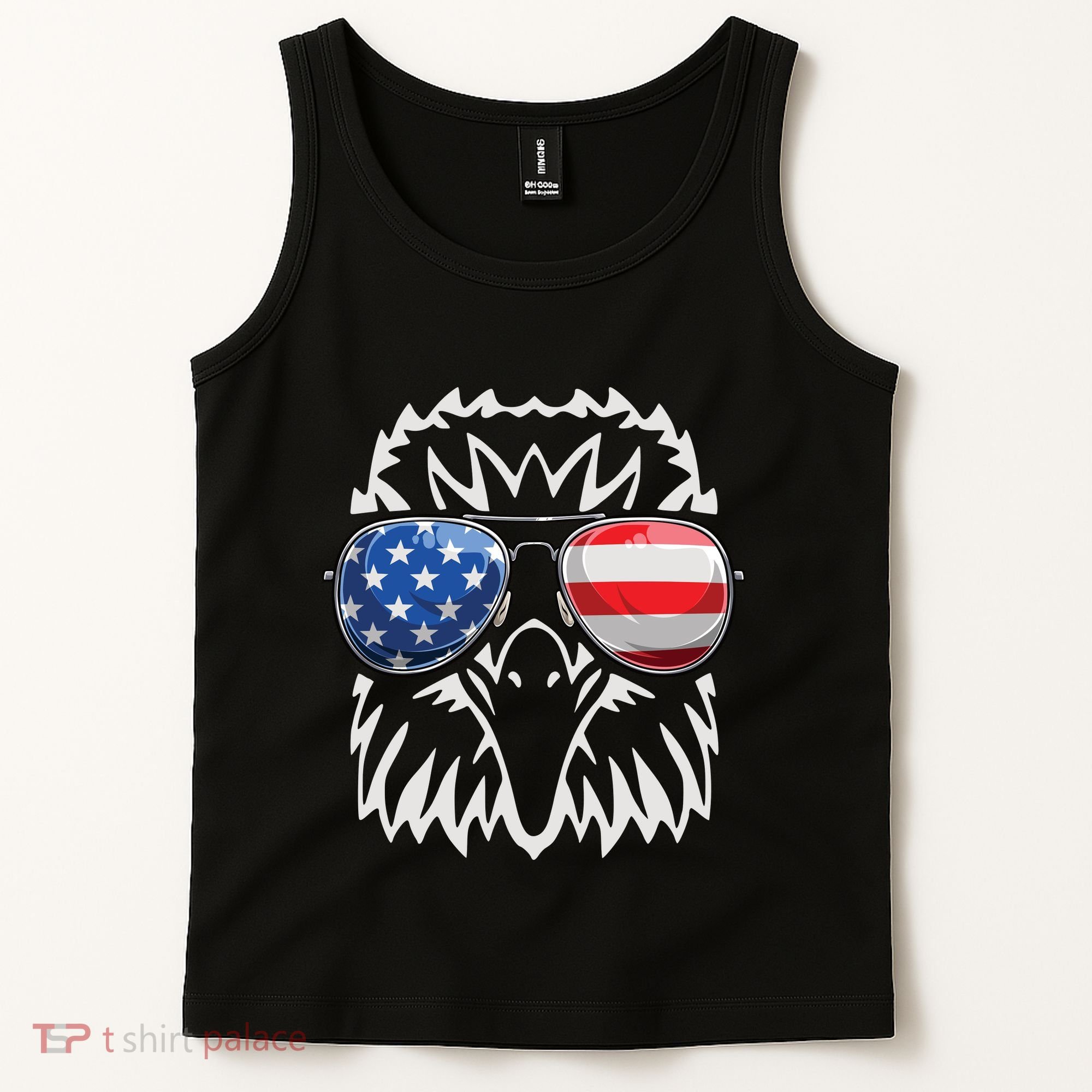 4th July American Eagle Flag Independence Day Tank Top