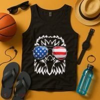 4th July American Eagle Flag Independence Day Tank Top thumb 4