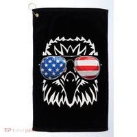 4th July American Eagle Flag Independence Day Golf Towel thumb 0