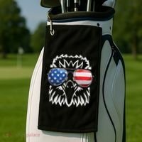 4th July American Eagle Flag Independence Day Golf Towel thumb 2