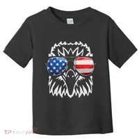 4th July American Eagle Flag Independence Day Toddler T-Shirt thumb 0