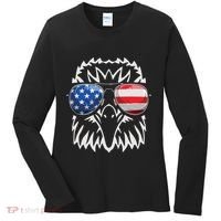 4th July American Eagle Flag Independence Day Women's Long Sleeve Shirt thumb 0