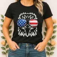 4th July American Eagle Flag Independence Day Women's T-Shirt thumb 2