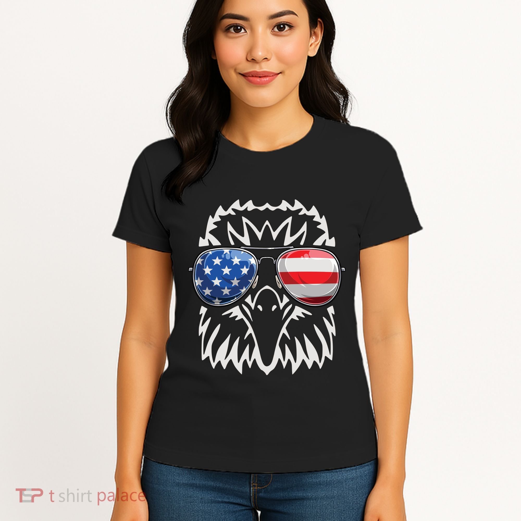 4th July American Eagle Flag Independence Day Women's T-Shirt