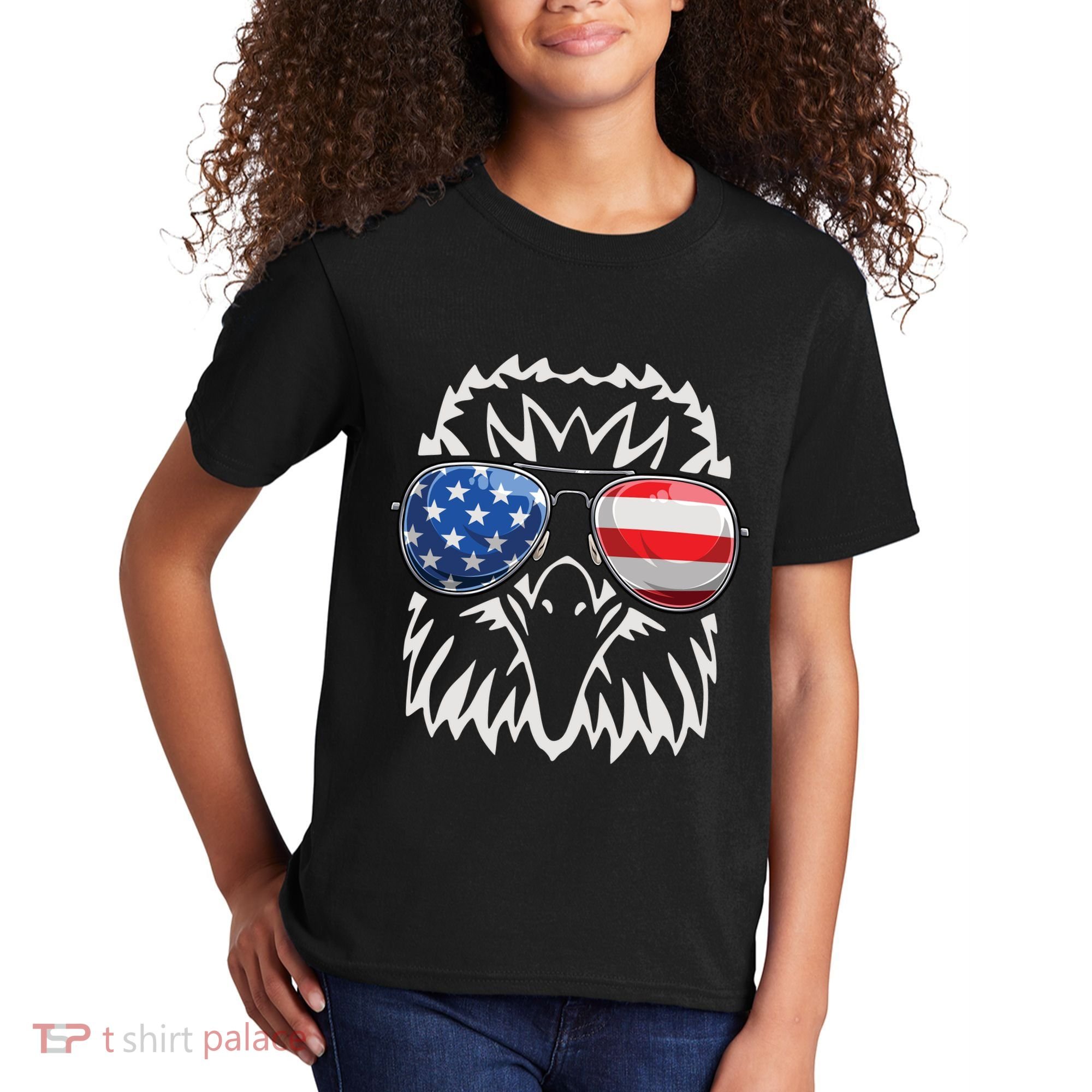 4th July American Eagle Flag Independence Day Kids T-Shirt