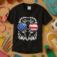 4th July American Eagle Flag Independence Day Kids T-Shirt thumb 3