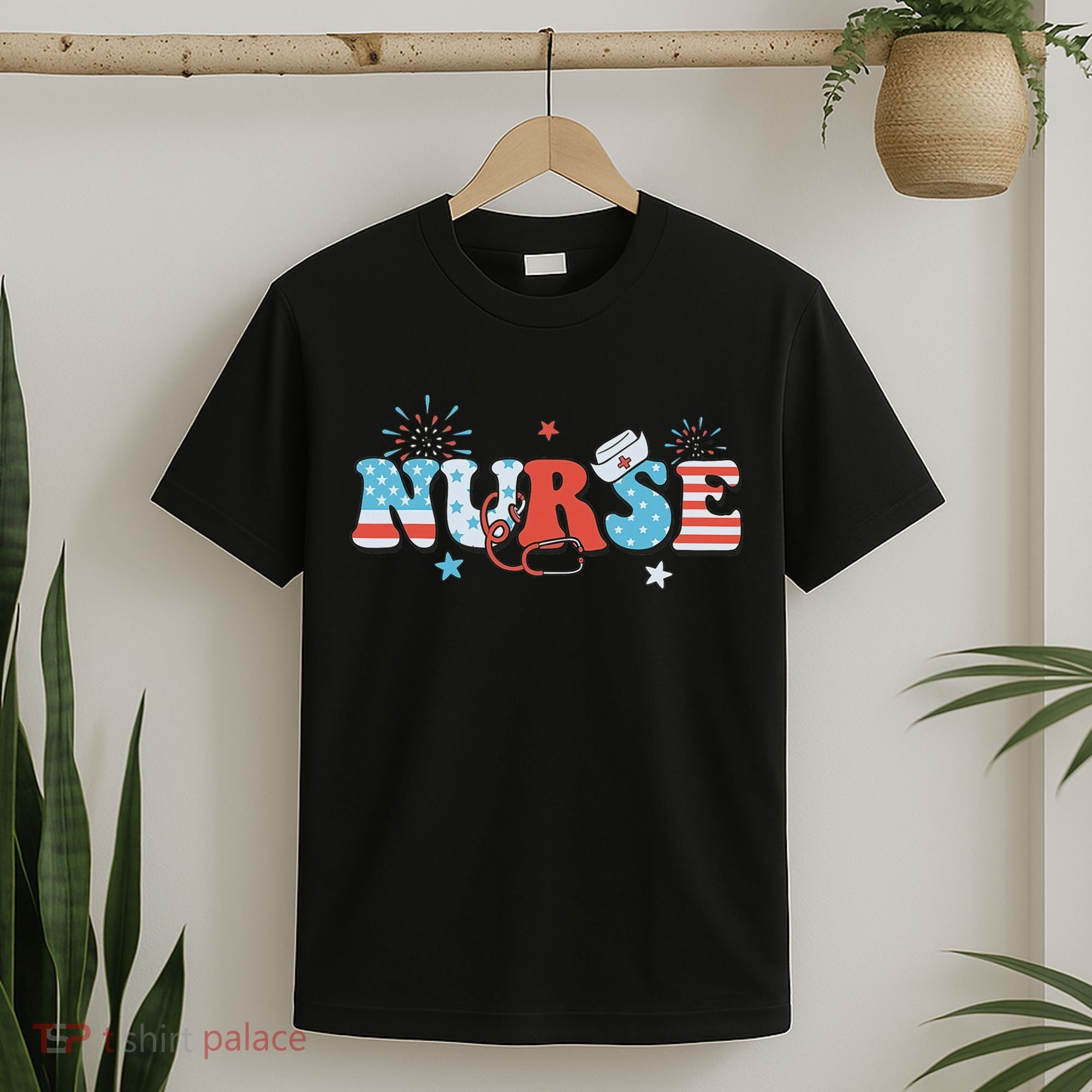 4th July Nurse American Nurse Independence Day Nurse T-Shirt