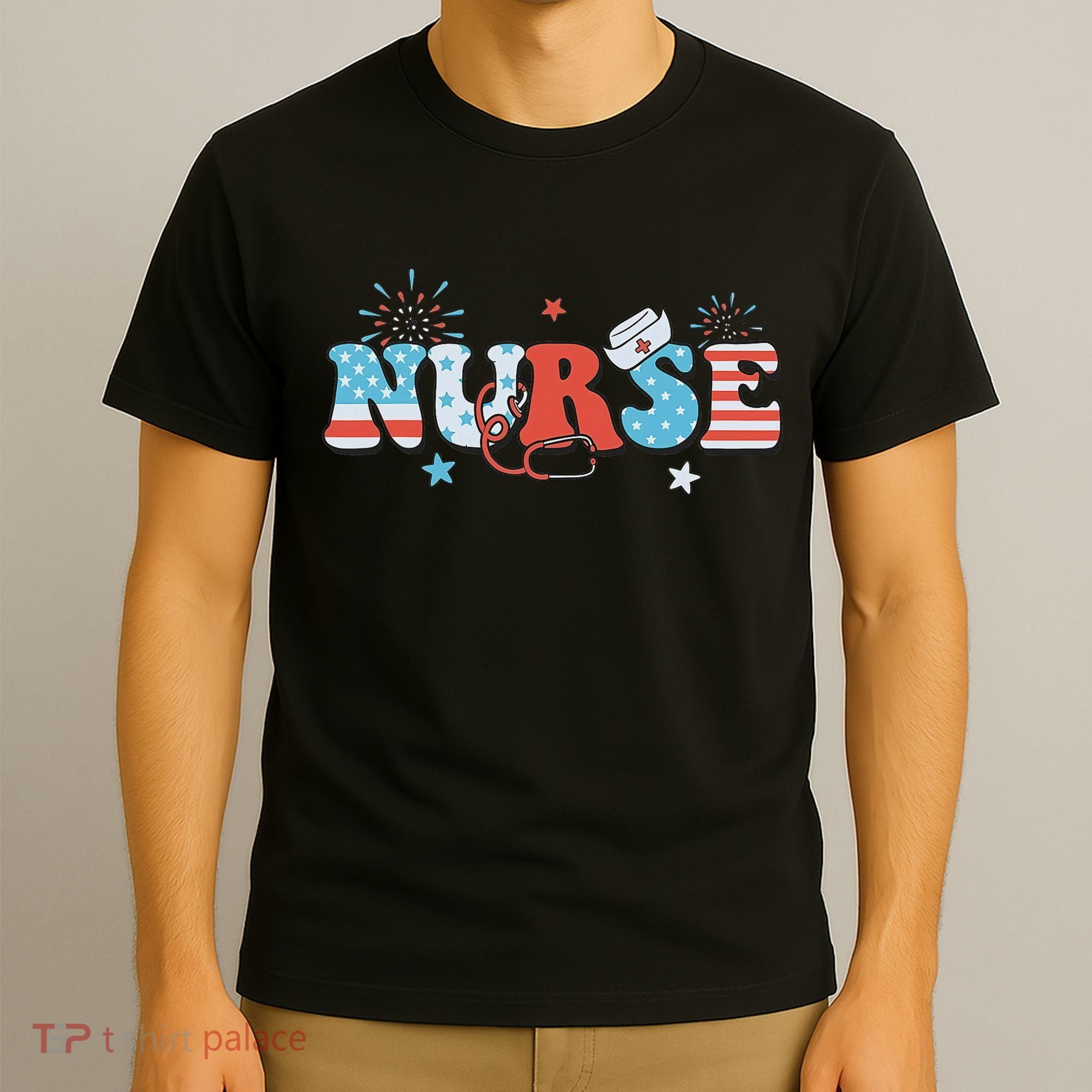 4th July Nurse American Nurse Independence Day Nurse T-Shirt