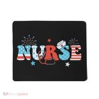 4th July Nurse American Nurse Independence Day Nurse Mousepad thumb 0