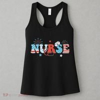 4th July Nurse American Nurse Independence Day Nurse Women's Tank Top thumb 3