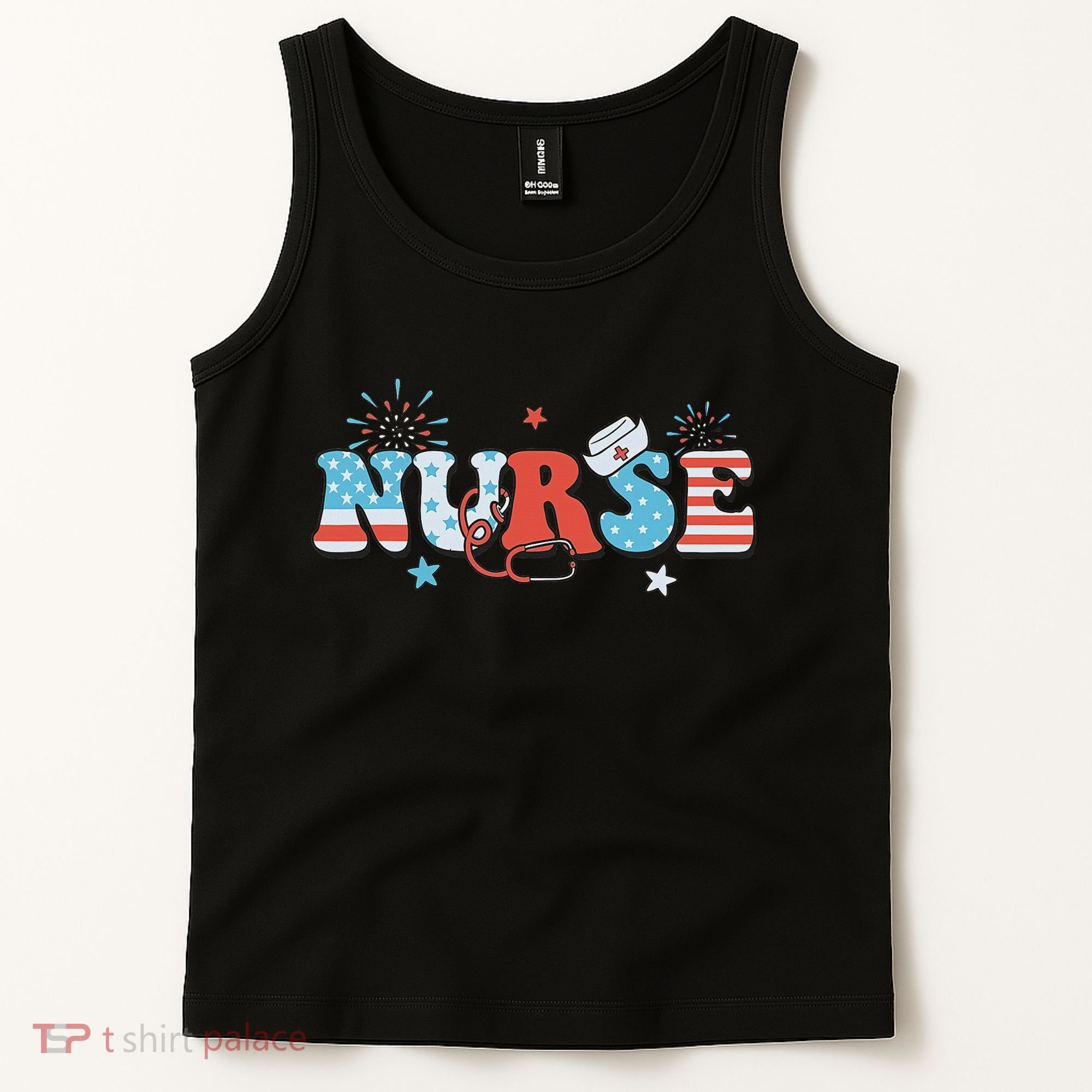 4th July Nurse American Nurse Independence Day Nurse Tank Top
