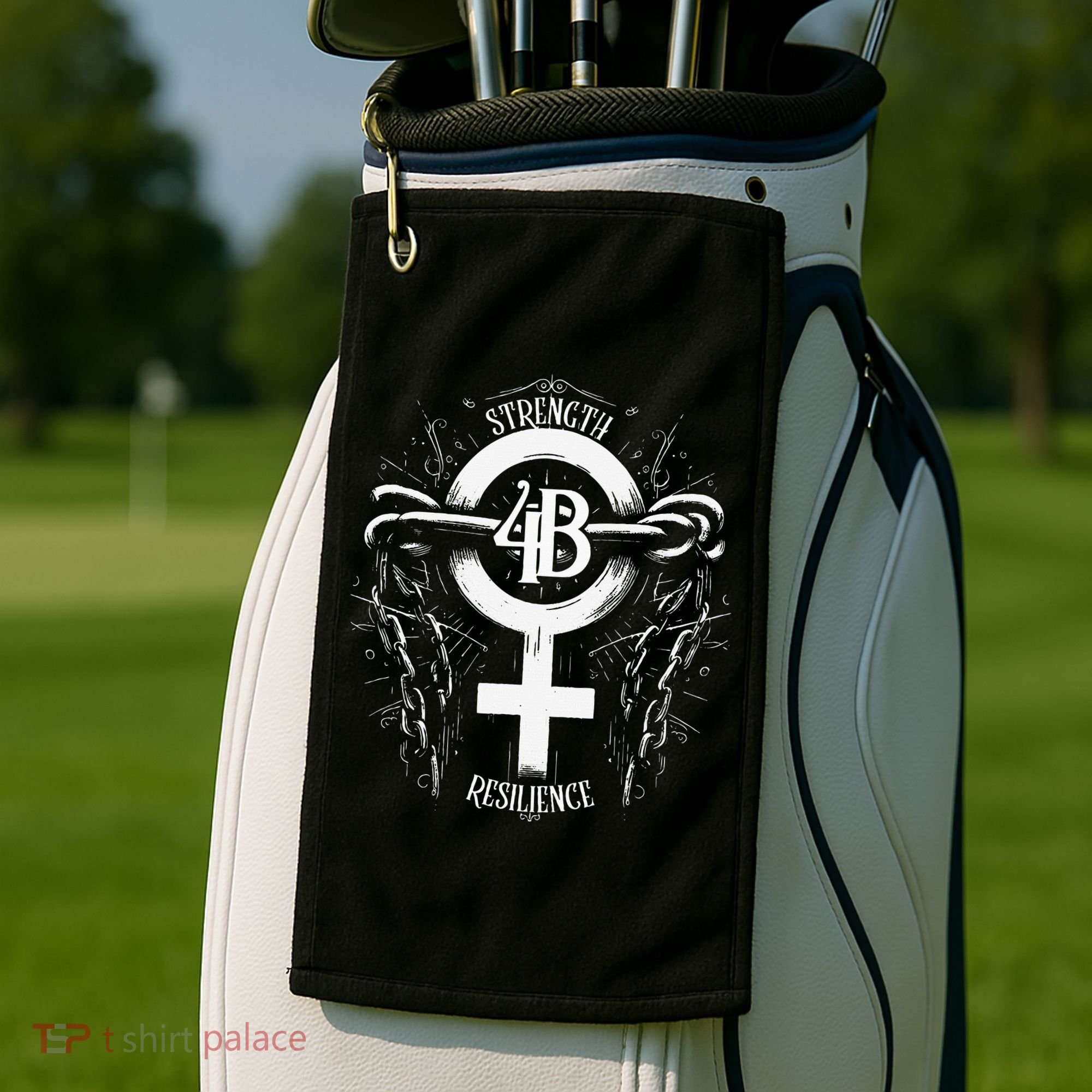 4b Movement Strength Resilience Unity Stand Together Golf Towel