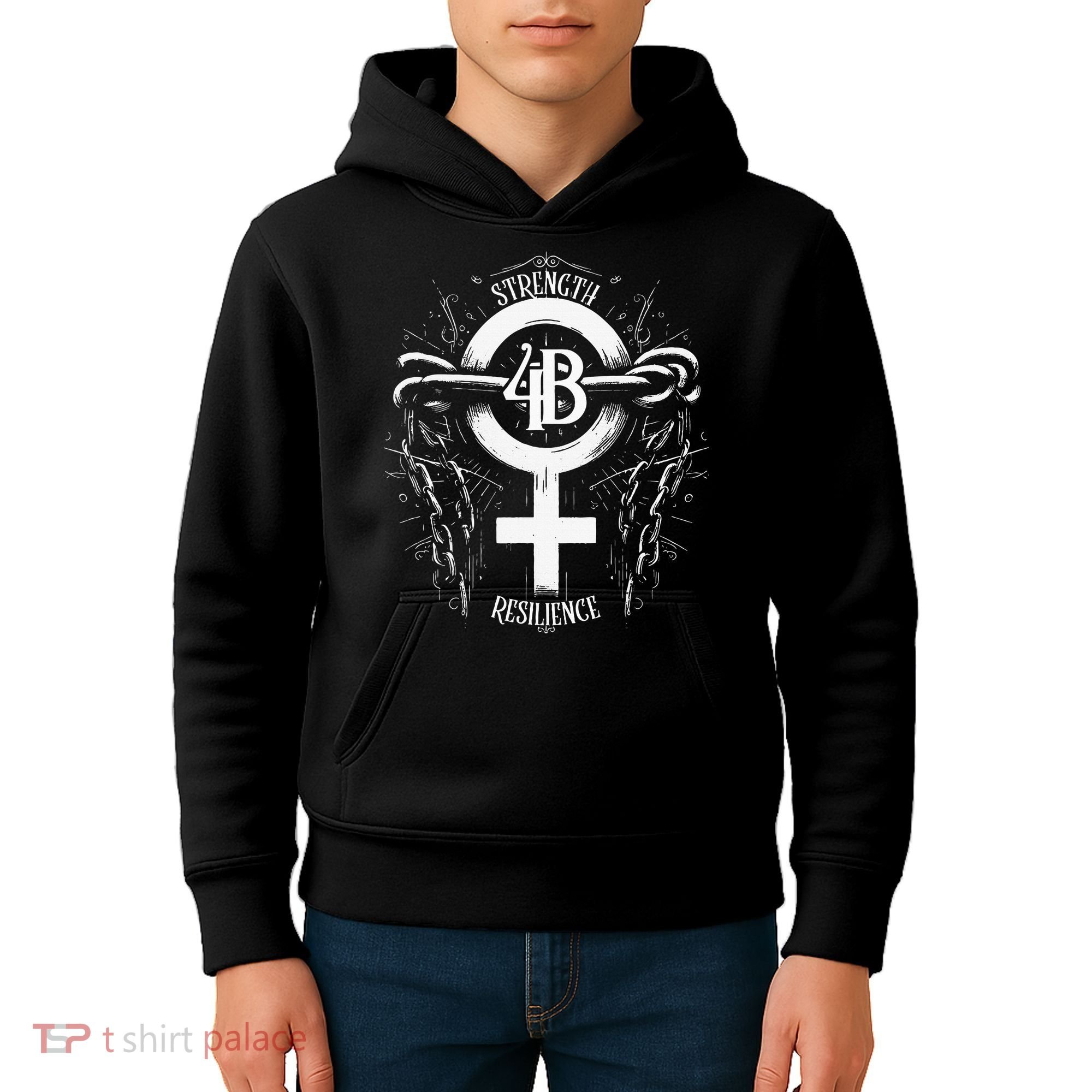 4b Movement Strength Resilience Unity Stand Together Kids Hoodie