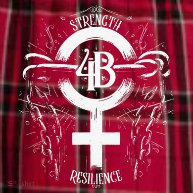 4b Movement Strength Resilience Unity Stand Together Men's Flannel Plaid Pajama Pants