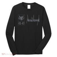 45-47 Number 45 Jersey 47th Anniversary 4th July Flag Grunge Long Sleeve Shirt thumb 0