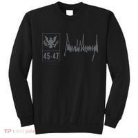45-47 Number 45 Jersey 47th Anniversary 4th July Flag Grunge Sweatshirt thumb 0