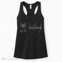 45-47 Number 45 Jersey 47th Anniversary 4th July Flag Grunge Women's Tank Top thumb 0