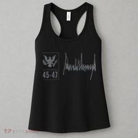 45-47 Number 45 Jersey 47th Anniversary 4th July Flag Grunge Women's Tank Top thumb 3