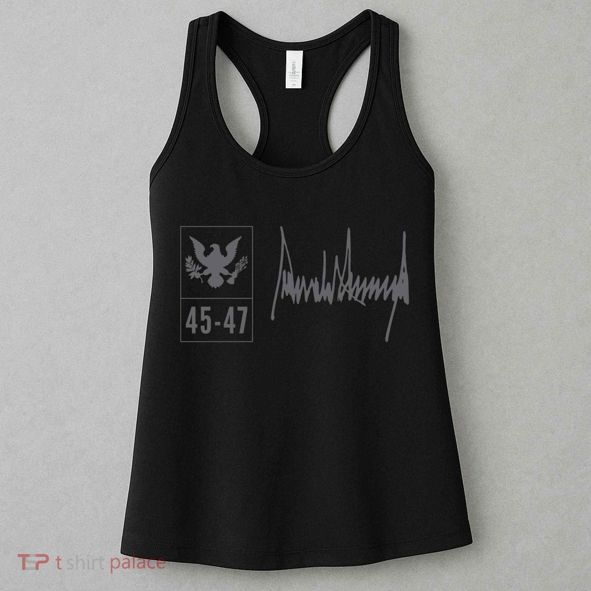 45-47 Number 45 Jersey 47th Anniversary 4th July Flag Grunge Women's Tank Top