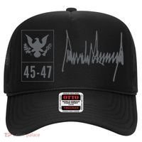 45-47 Number 45 Jersey 47th Anniversary 4th July Flag Grunge Hat thumb 0