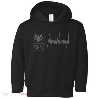 45-47 Number 45 Jersey 47th Anniversary 4th July Flag Grunge Toddler Hoodie